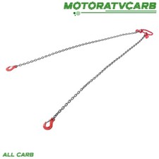 ALL-CARB 6FT Chain Sling 5/16" Double Leg & Grab Hooks Sling Chain 6600lbs G80