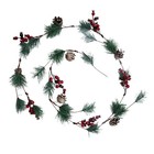  1 stück Red Berry Rattan Girlande Festliche Verschönerung Weihnachten Hängende