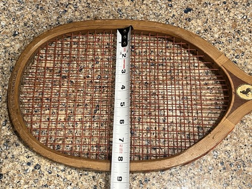 Antiker Tennisschläger "Challenge" aus Holz von Reitern - Bild 13 von 17