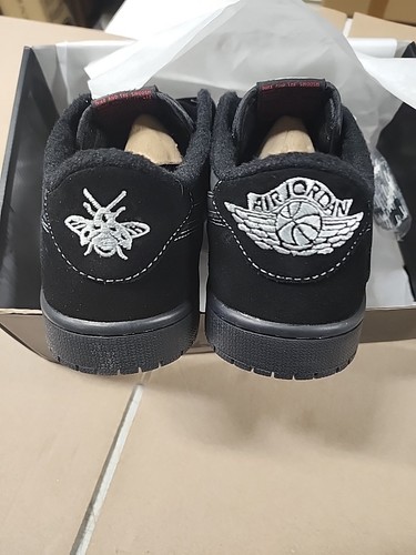 Jordan 1 Retro Low OG SP x Travis Scott Black Phantom Größe 9 NO BANDANA - Bild 6 von 9