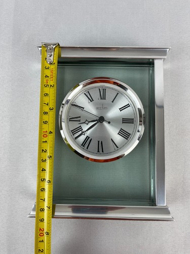 Acctim Hamilton Mantel Clock Quartz Metal & Glass Floating Effect Model: 36617 - Picture 8 of 8
