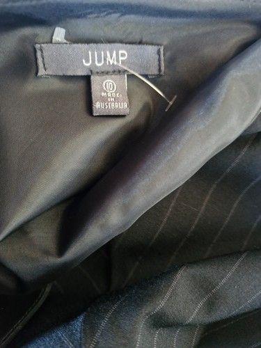 JUMP S10 SKIRT BLACK STRIPES WOOL/VISCOSE/SPANDEX RRP$169 MADE IN AUSTRALIA NEW - Bild 7 von 7