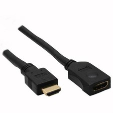 InLine HDMI Kabel 19pol Verlängerung vergoldet 1080p 1m