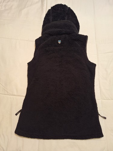 Kuhl Weste Damen XS schwarz Fleece Flight Full Zip Sherpa packbar Kapuze Taschen - Bild 9 von 14