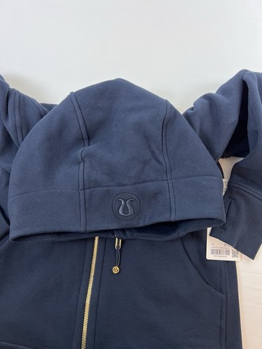NWT Size 12 Lululemon Scuba Full-Zip Hoodie TRNV/GOLD True Navy Gold - Picture 6 of 6