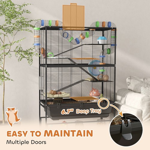 Grand réservoir vendu sécurisé Hamster Habitat avec vue dégagée et ventilation