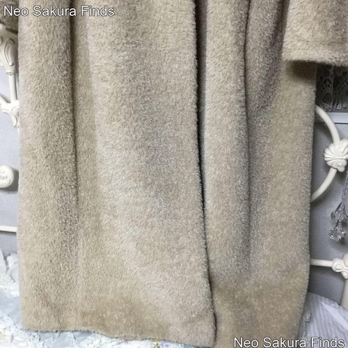 Max Mara Teddybär langer Mantel Jacke Damen Gr. 36 hellbeige Angola - Bild 6 von 16