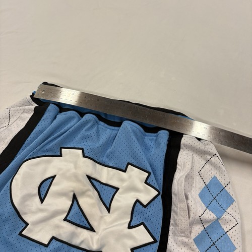Just Don UNC North Carolina Shorts Mens Large Blue Made In USA Stretch Waist - Foto 14 di 15