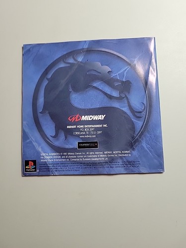 Mortal Kombat 4 (Sony PlayStation 1,1997) Greatest Hits - Complete Tested&Works - Picture 5 of 7