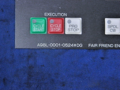FANUC A98L-0001-0524 #DG OPERATOR PANNEL MEMBRANE NEW - Picture 2 of 4