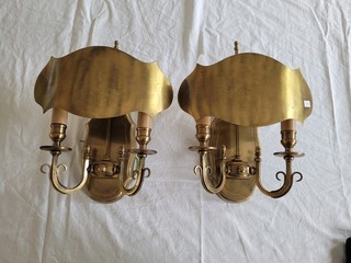 Wandlampen Messing / 2 Stück