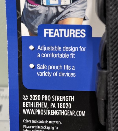 Lot Of 2 PRO Strength Active Waistband Smartphone Holder Pink/gray - Picture 8 of 8