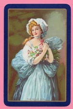 SWAP/ PLAYING CARD SINGLE, vintage lady