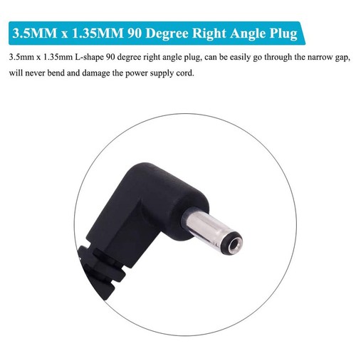 (10er Pack) Ersatz 3,5 mm x 1,35 mm 90 Grad rechter Winkel DC Stecker9958 - Bild 7 von 7