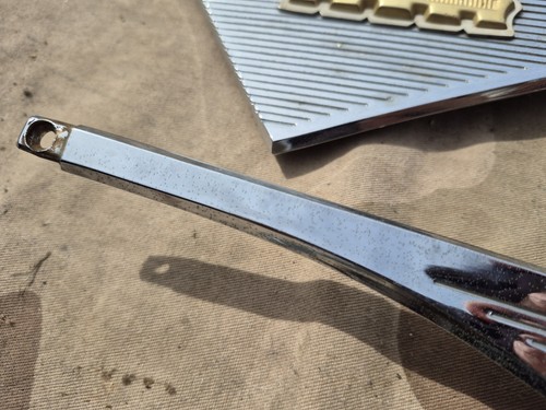 1963 Chrysler New Yorker Rear Side Lh Rh Chrome Metal Window Trim Pair - Picture 6 of 14