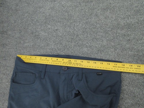 TravisMathew Pants Mens 34 Blue Gray Stretch 5 Pocket Golf Chino Performance - Picture 9 of 17