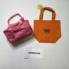 Trader Joe's Mini Insulated Tote Cooler Bag 1.5-Pink & Mini Tote Orange Combo