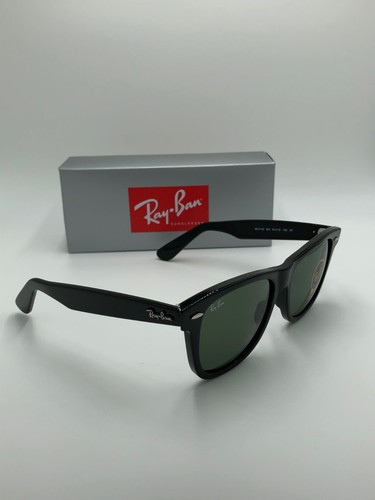 Ray-Ban Wayfarer ® RB2140 901 54•18 3N Negro Brillante Clásico Nuevo - Imagen 5 de 10