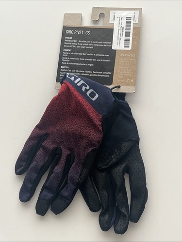 Guantes de ciclismo de montaña Giro Rivet CS para hombre negro rojo licuadora (2023), pequeños - Imagen 8 de 10