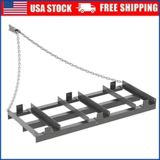 4/6/8Ft Drag Harrow Driveway Grader Behind Lawn Rake for ATV UTV Tractor Mower