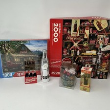 Coca-Cola Vintage Lot Puzzles 1000/2000 pcs Bottle Magnets Collectible