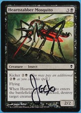 Heartstabber Mosquito Zendikar NM Common Artist Signed CARD (s4209) ABUGames