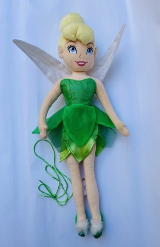 Disney Store Peter Pan Tinker Bell Muñeco de Peluche 21” Hada de Peluche Campanilla, Usado en Excelente Condición - Imagen 11 de 11