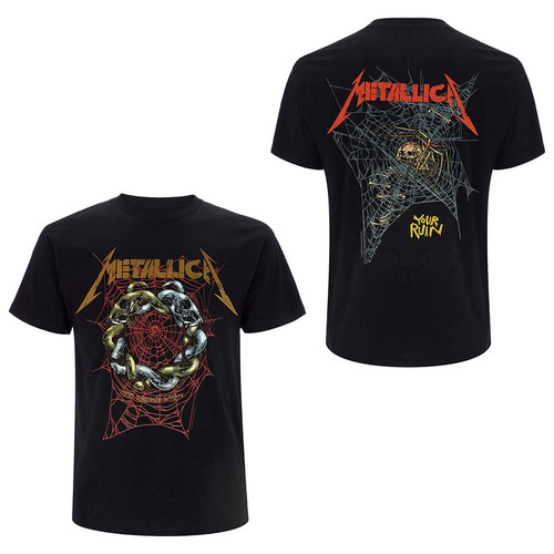 Herren Metallica Ruin/Struggle (Back Print) Slim Fit T-Shirt Medium schwarz