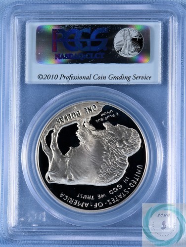 2001-P American Buffalo Commemorative Silver Dollar PCGS PR69DCAM - Picture 3 of 12