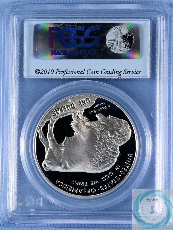 2001-P American Buffalo Commemorative Silver Dollar PCGS PR69DCAM - Image 3 of 4