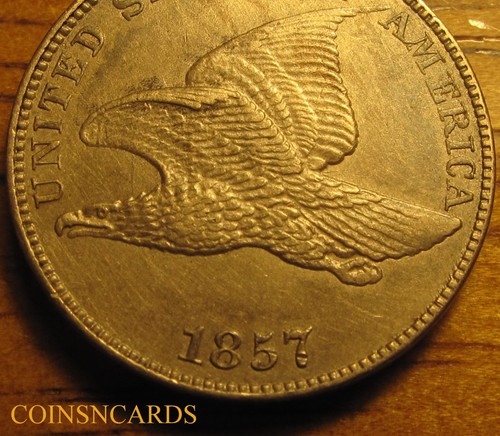 1857 Flying Eagle Cent Reverse Die Clash Key Error Uncirculated Monster Scarce! - Picture 3 of 4