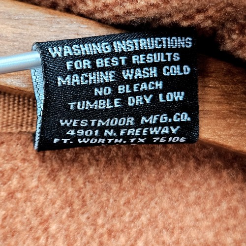 Pullover Cuarto Cremallera Para Hombres XL Polvo River Outfitters Waffle Naranja Oxidado Bolsillos - Imagen 9 de 15