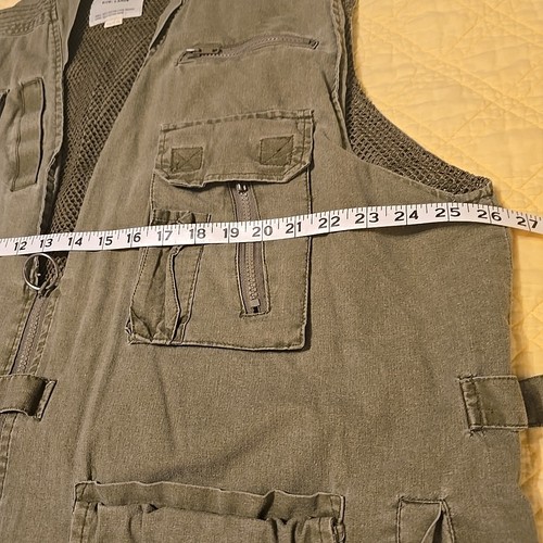 Rothco Outback Weste Herren groß grün mehrere Taschen taktisch Utility Angeln HINWEIS* - Bild 2 von 21