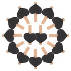 150pcs Wooden Heart Clothespins: Windproof Laundry Hanging Clips Non-slip