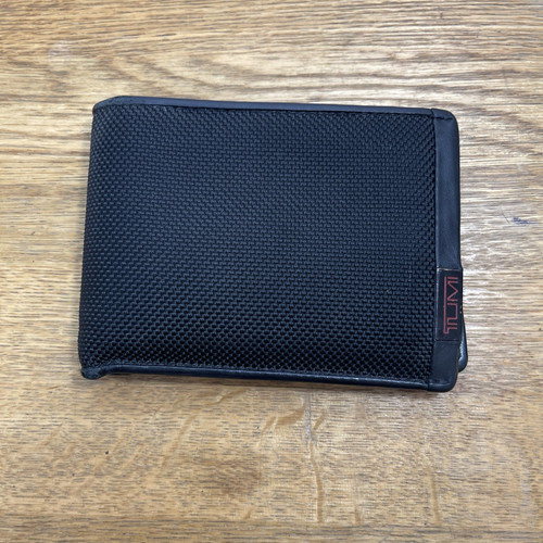 TUMI Bi-fold Wallet Ballistic Nylon Black Men's - Picture 1 of 16
