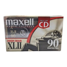 Blank Cassette Tape Sealed Maxell XL-II 90 Type II High Bias Chrome Audio New
