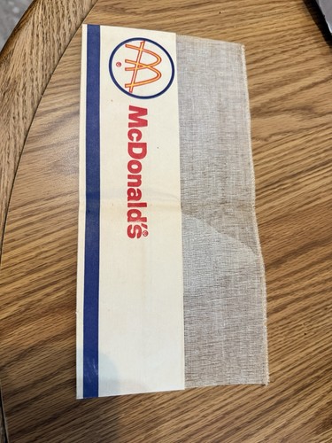 De colección McDonald’s Uniforme Sombrero de Papel Malla Logo Años 60 Empleado Restaurante - Imagen 8 de 8