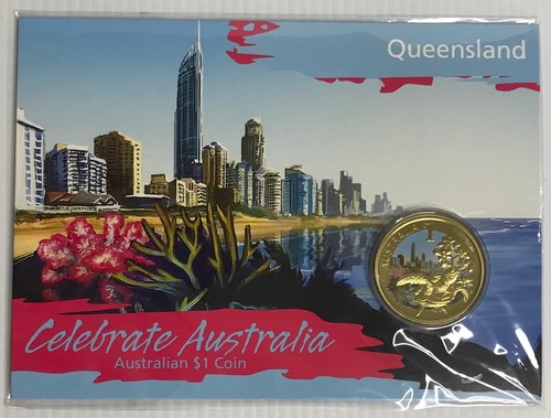 Set of 8 x 2009 Heritage Sites, Celebrate Australia Coloured $1 Coins . - Picture 14 of 18