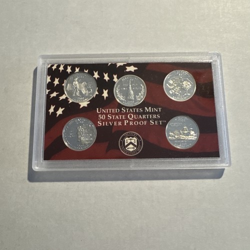 2000 S SILVER Proof State Quarter Set With Box & COA - Picture 2 of 3
