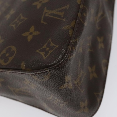 Louis Vuitton Looping Handbag Monogram Canvas Brown Canvas Bag Authentic - Picture 12 of 21