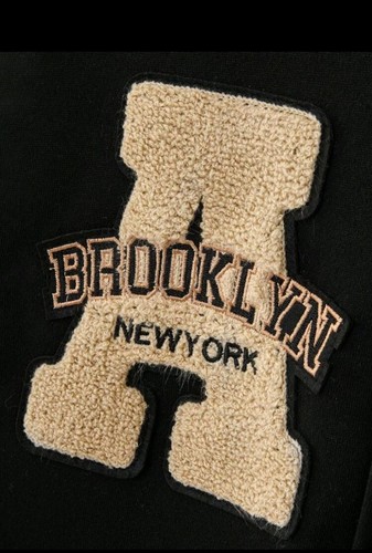 Men’s Varsity Baseball Letterman Jacket Hoodie Style Brooklyn California - Picture 7 of 8
