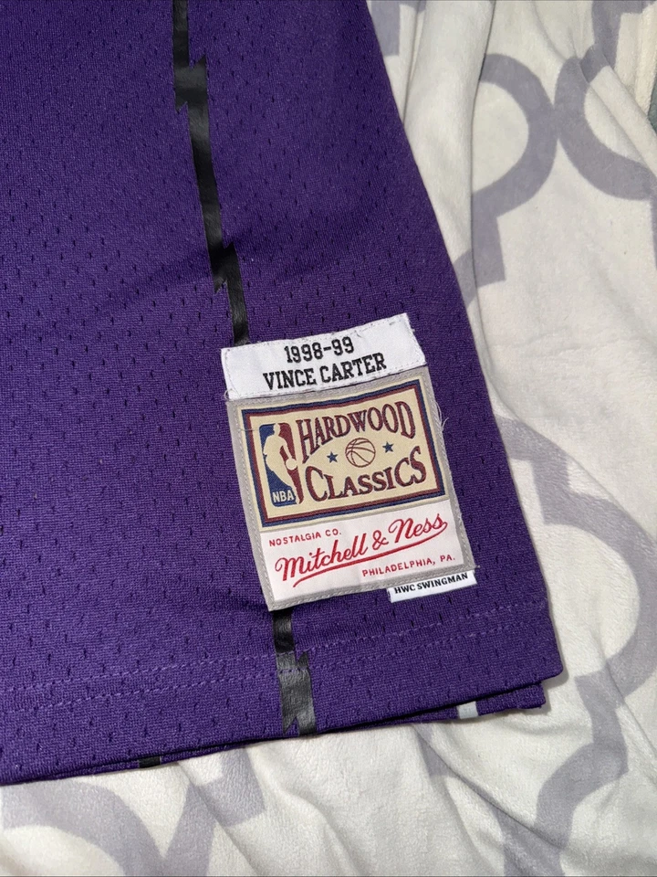 Camiseta deportiva para hombre Toronto Raptors Vince Carter Mitchell & Ness 1998-99 Swingman 2XL Foto 2 de 4