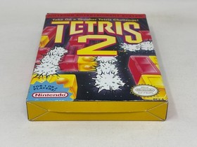 NES Nintendo - Tetris 2 - CIB Complete in Box w/ Manual - Clean Box / Tested