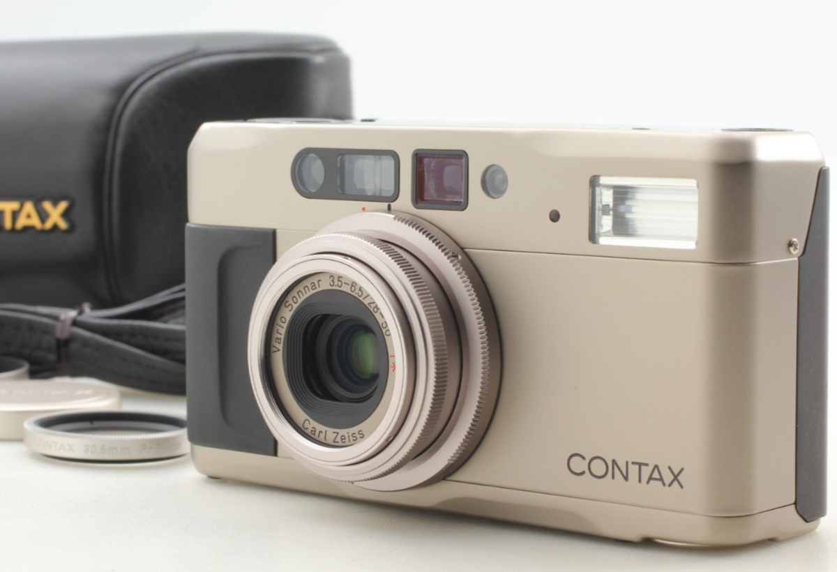 MINT w/ Case ] Contax TVS II D 35mm Point & Shoot Film Camera From