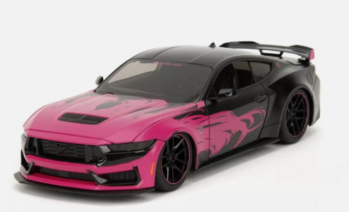 ,JADA TOYS, FORD Mustang Dark Horse 2024 Negro y Rosa - PINK SLIPS, 1/24, JAD...