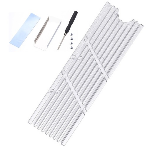 Dissipateur thermique aluminium gestion thermique design pour SSD M.2 2280 pour appareil - Photo 2/11