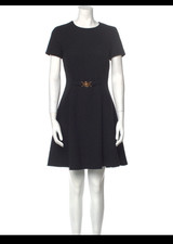 NEW Versace Women's Black Dress Cotton Polyster Fabric Euro Size40 Free Shipping