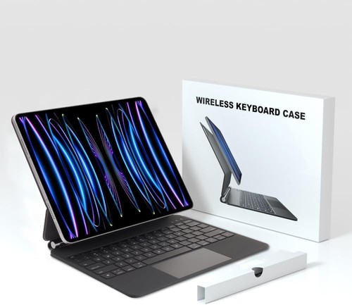 Magic Keyboard Case for iPad Air 13 M3/M2, 2025/2024 | iPad Pro 12.9 (6th/ 5/4/ - Picture 8 of 8
