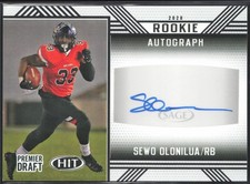 Sewo Olonilua 2020 SAGE HIT Rookie Autograph Black #A33 Auto TCU Horned Frogs