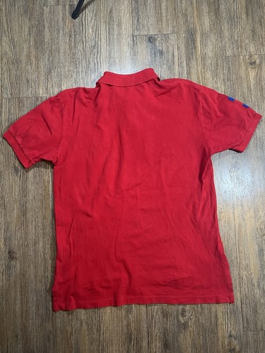 Polo Ralph Lauren Para Hombre Big Pony Manga Corta Rojo Talla Bordada - Imagen 5 de 7